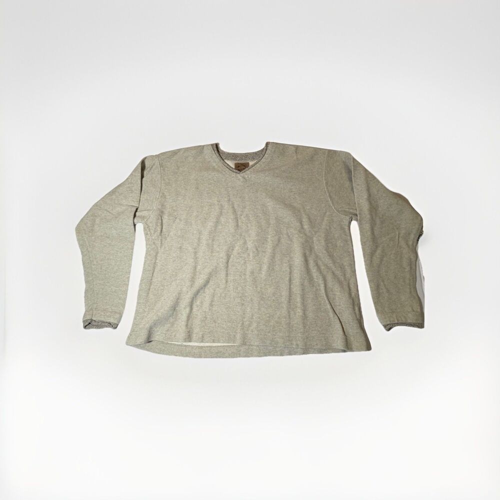 Vintage Alps Women’s XL Beige Heather V-Neck Sweater Long Sleeve Pullover